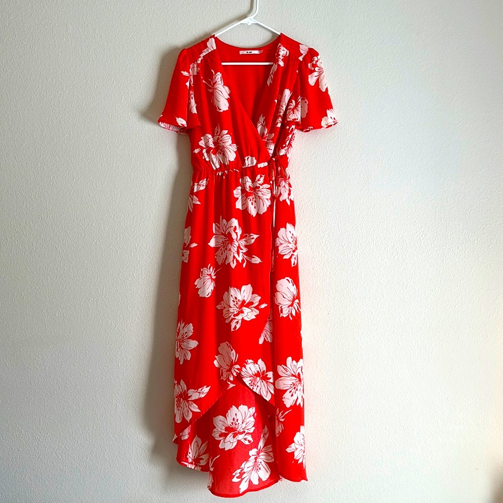 Maxi Wrap Floral Dress